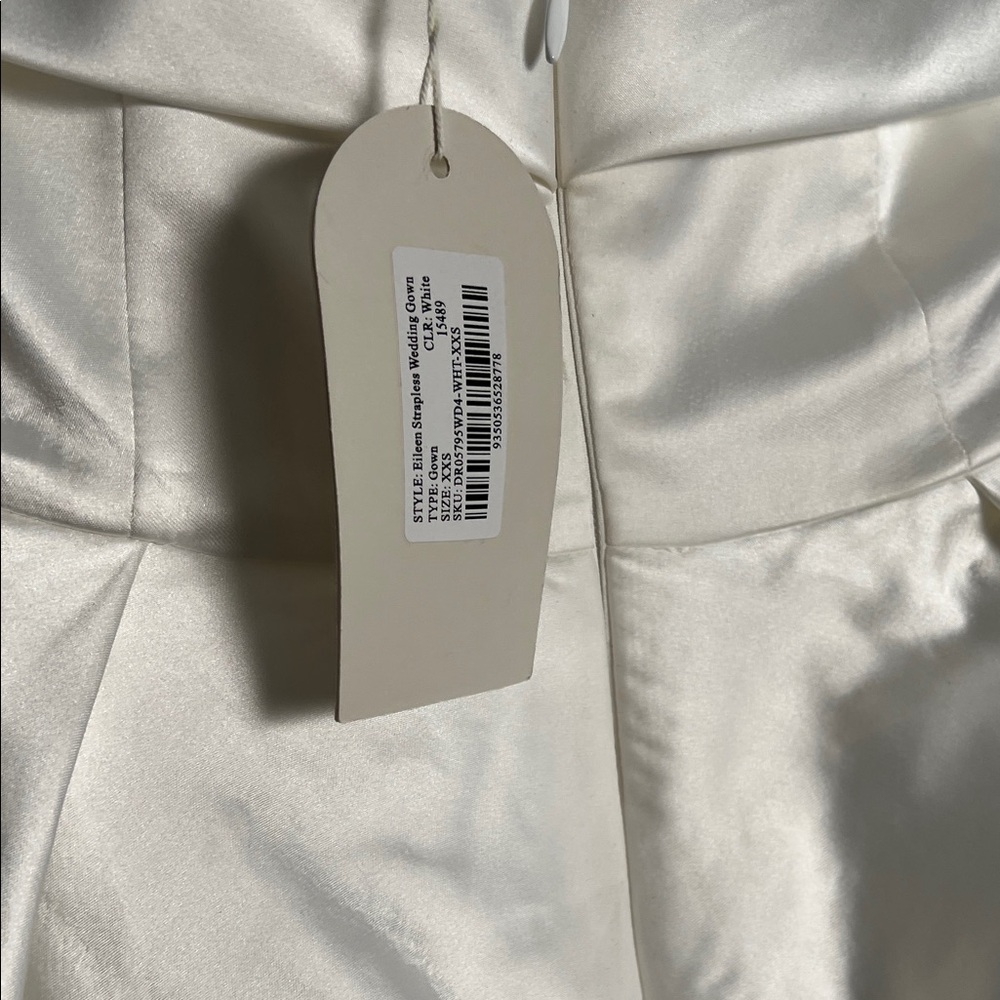 Meshki Eileen Strapless Wedding Satin Dress - Picture 8 of 15